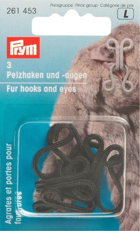 Prym Pelzhaken und Augen ST schwarz 