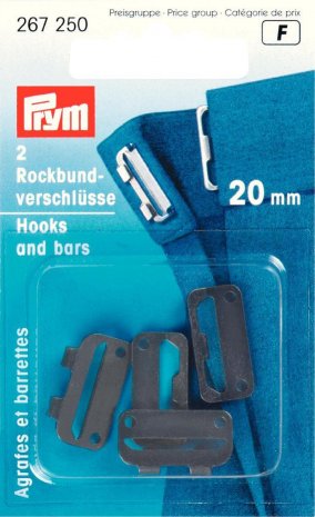 Prym Rockbundverschlüsse ST 20 mm schwarz 
