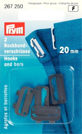 Prym Rockbundverschlüsse ST 20 mm schwarz  NML 