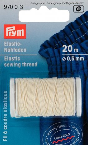 Prym Elastic-Nähfaden 0,5 mm rohweiss 