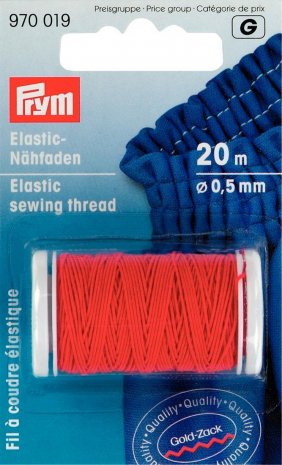 Prym Elastic-Nähfaden 0,5 mm rot 