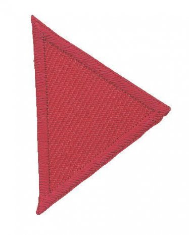 Prym Applikation Dreiecke klein, rot 
