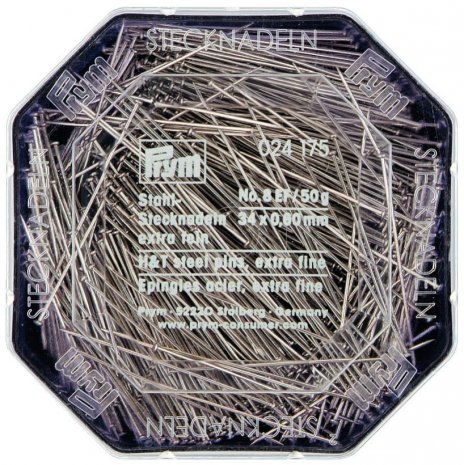 Prym Stecknadeln ST 0,60 x 34 mm silberfarbig 