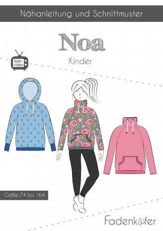 fadenkäfer Kinder Hoodie Noa Gr. 74-164 