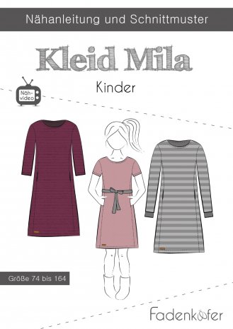 fadenkäfer Kinder Kleid Mila Gr. 74-164 