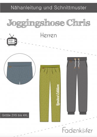 fadenkäfer Herren Jogginghose Chris Gr. 2XS-4XL 