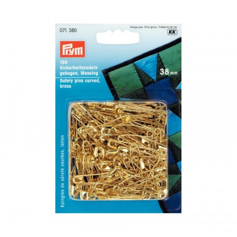 Prym Sicherheitsnadeln gebogen MS 38 mm goldfarbig 