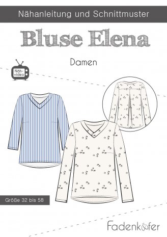 fadenkäfer Damen Bluse Elena Gr. 32-58 