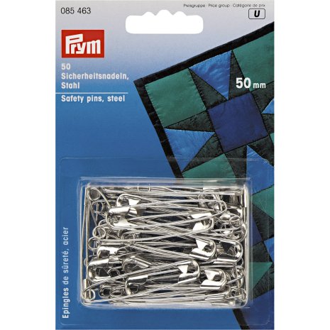 Prym Sicherheitsnadeln ST 50 mm silberfarbig 