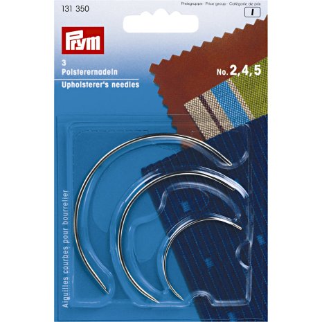 Prym Polsterernadeln gebogen ST 2,4,5 silberfarbig 