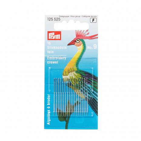 Prym Crewelnadeln ST 9 0,60 x 35 mm silberfarbig 