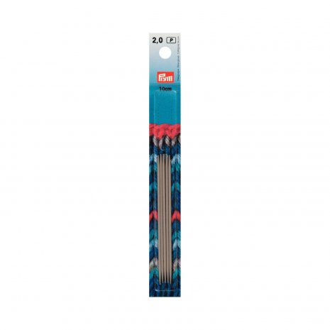 Prym Strumpfstricknadeln ALU 10 cm 2,00 mm grau NML 
