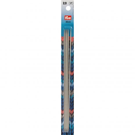 Prym Strumpfstricknadeln ALU 20 cm 2,00 mm grau 