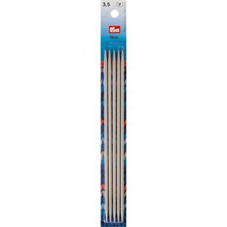 Prym Strumpfstricknadeln ALU 20 cm 3,50 mm grau 