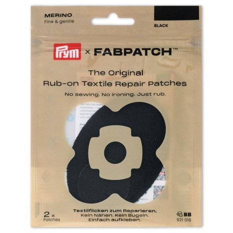 Prym Rub-on Patch MERINO schwarz 2St 