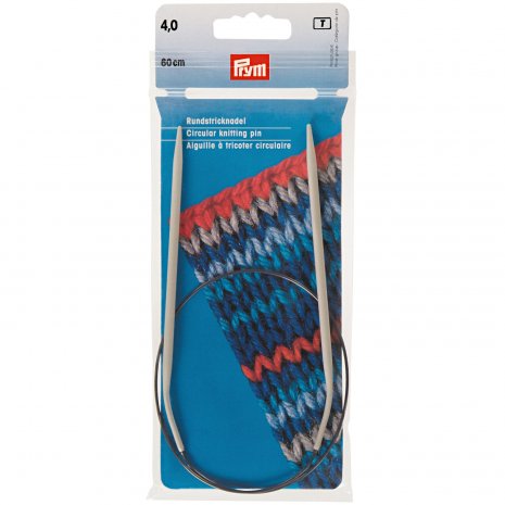 Prym Rundstricknadeln ALU 60 cm 4,00 mm grau 