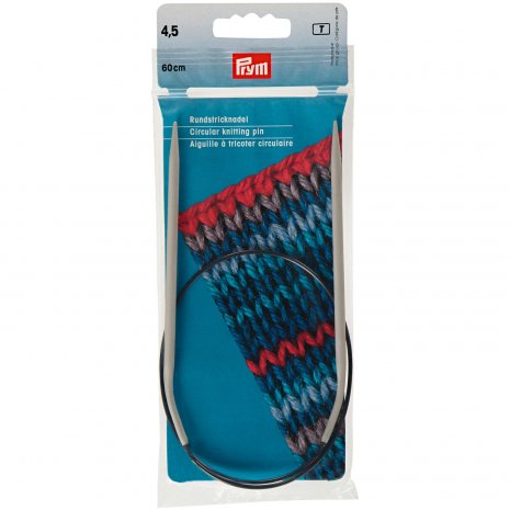 Prym Rundstricknadeln ALU 60 cm 4,50 mm grau 