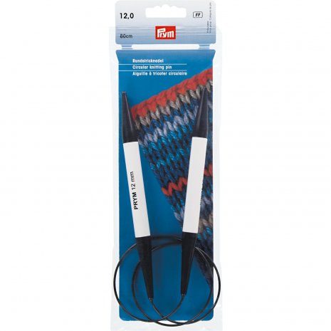 Prym Rundstricknadeln KST 80 cm 12,00 mm grau 