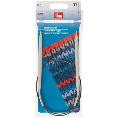 Prym Rundstricknadeln ALU 60 cm 6,50 mm grau 