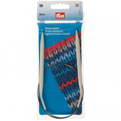 Prym Rundstricknadeln ALU 60 cm 7,00 mm grau 