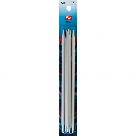 Prym Strumpfstricknadeln KST 20 cm 6,00 mm grau 