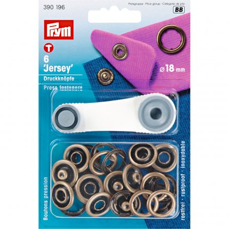 Prym NF-Druckknopf Jersey MS 18 mm altmessing 