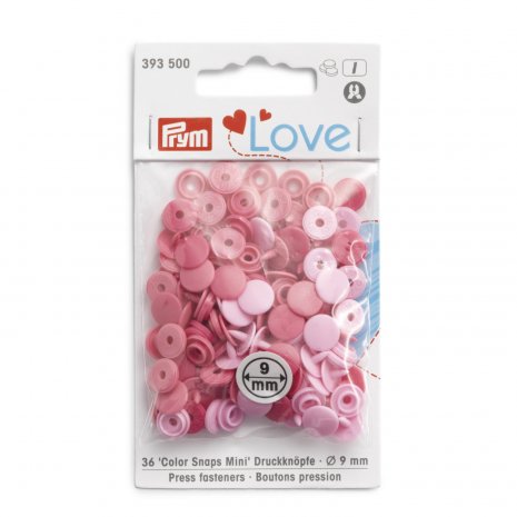 Prym Prym Love Color Snaps Mini Mischpackung rosa 