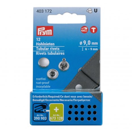 Prym Hohlnieten MS 6-9mm Klemmbereich si-fb 