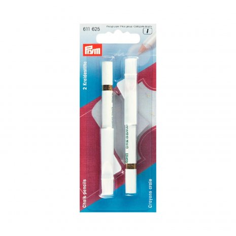 Prym Kreidestifte + Bürste weiß 