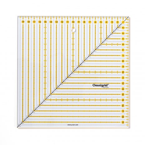 Prym Patchwork-Lineal Square 20 x 20 cm Omnigrid 