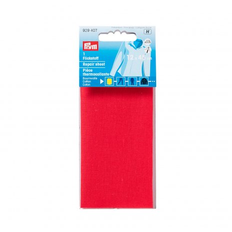 Prym Flickstoff CO (bügeln) 12 x 45 cm rot 