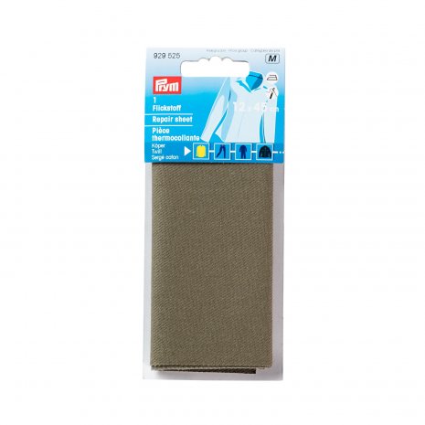 Prym Flickstoff Köper (bügeln) 12 x 45 cm braun 