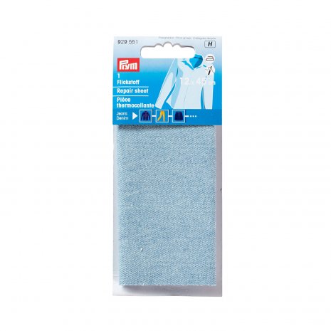 Prym Flickstoff Jeans (bügeln) 12 x 45 cm hellblau 