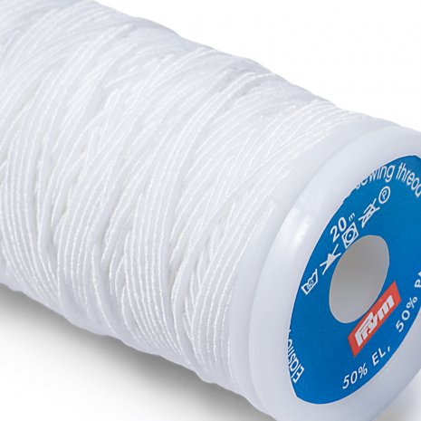 Prym Elastic-Nähfaden 0,5 mm weiß 