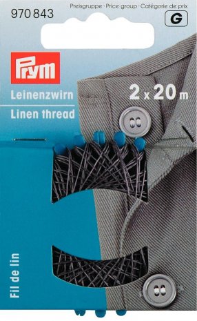 Prym Leinenzwirn 20 m grau  NML 