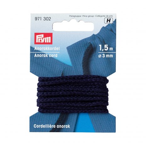 Prym Anorakkordel 3 mm marine 