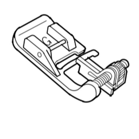 Janome Blindstichfuß G verstellbar f. 5 u. 7mm-Maschinen 