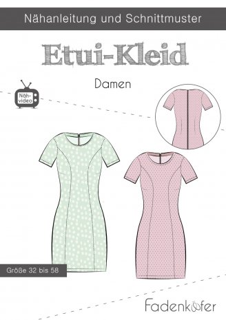 fadenkäfer Damen Etui-Kleid Gr. 32-58 