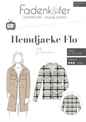 fadenkäfer Damen Hemdjacke Flo Gr. 32-58 