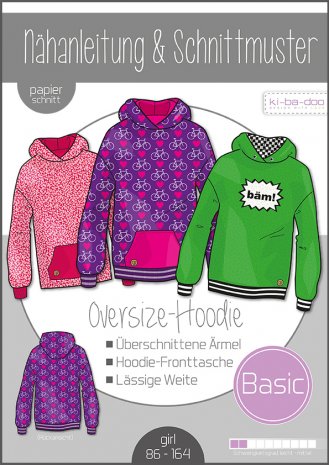 ki-ba-doo Kinder Oversize-Hoodie Gr. 80-164 