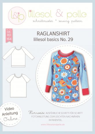 lillesol Kinder Raglanshirt No.29 Gr. 80-164 