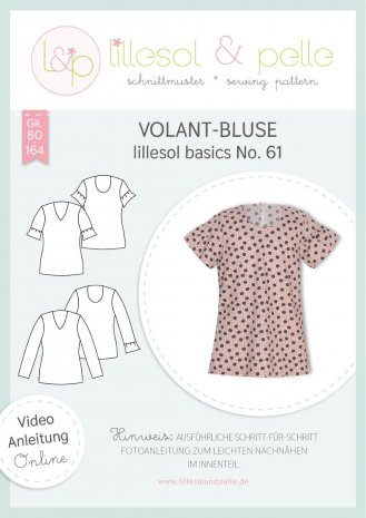 lillesol Kinder Volant-Bluse No.61 Gr. 80-164 