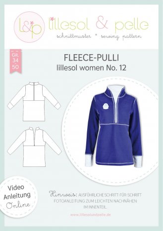 lillesol Damen Fleece-Pulli  No. 12 Gr. 34-50 