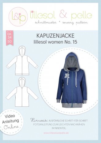 lillesol Damen Kapuzenjacke  No. 15 Gr. 34-50 