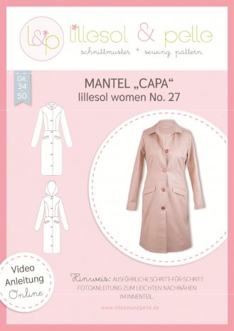 lillesol Damen Mantel Capa No.27 Gr. 34-50 