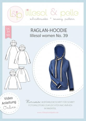 lillesol Damen Raglan-Hoodie No.39 Gr. 34-50 