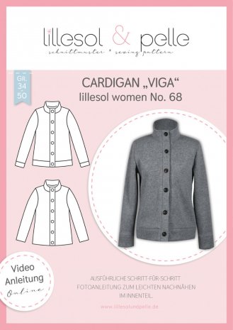 lillesol Damen Cardigan Viga No. 68 Gr. 34-50 