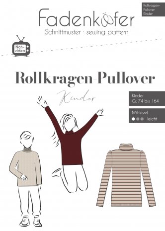 fadenkäfer Kinder Rollkragenpullover Gr. 74-164 