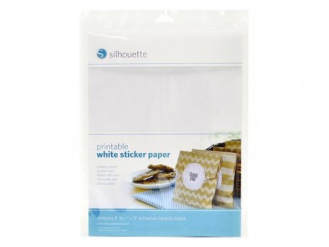 SIL Bedruckbares Stickerpapier weiß 