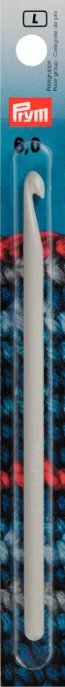 Prym Woll-Häkelnadeln ohne Griff KST 14 cm 6,00 mm grau 